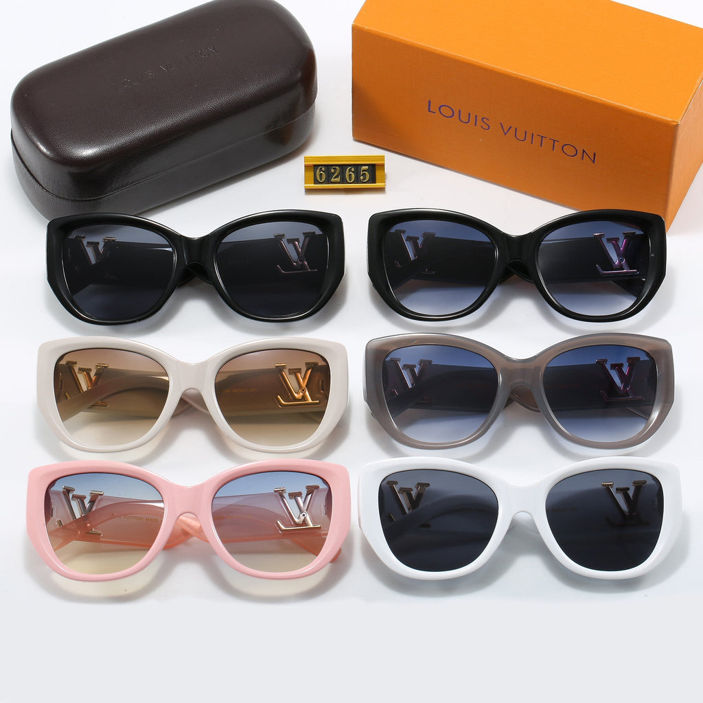 Louis vuitton Elegant Butterfly Bold Frame Sunglasses with Letter Detail (Model 6265) Butterfly
