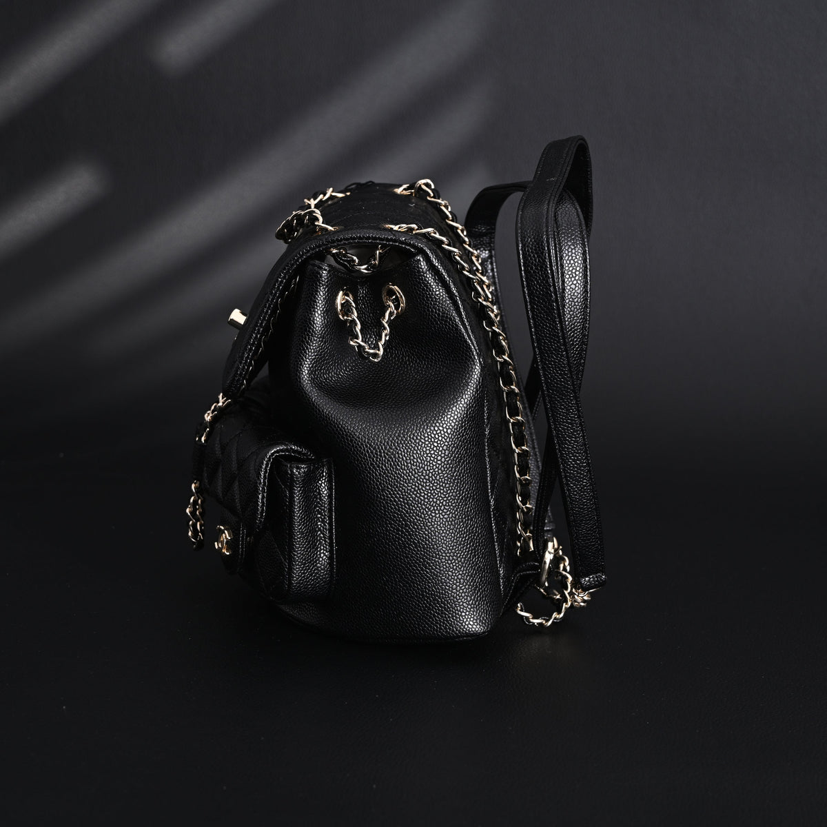 Chanel Duma Backpack – Black Quilted Lambskin with Gold-Tone Hardware (24A Collection)