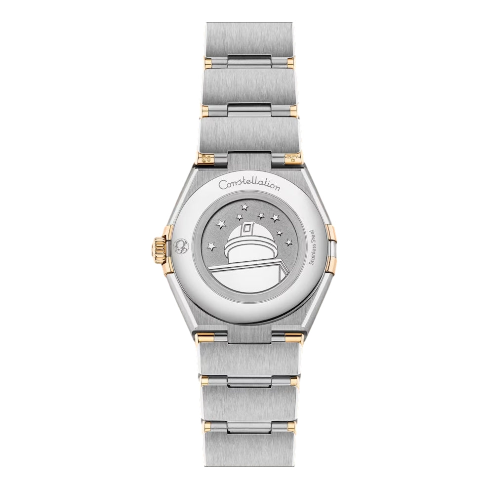 OMEGA Constellation Quartz Yellow Gold and Steel 28mm - White on Bracelet